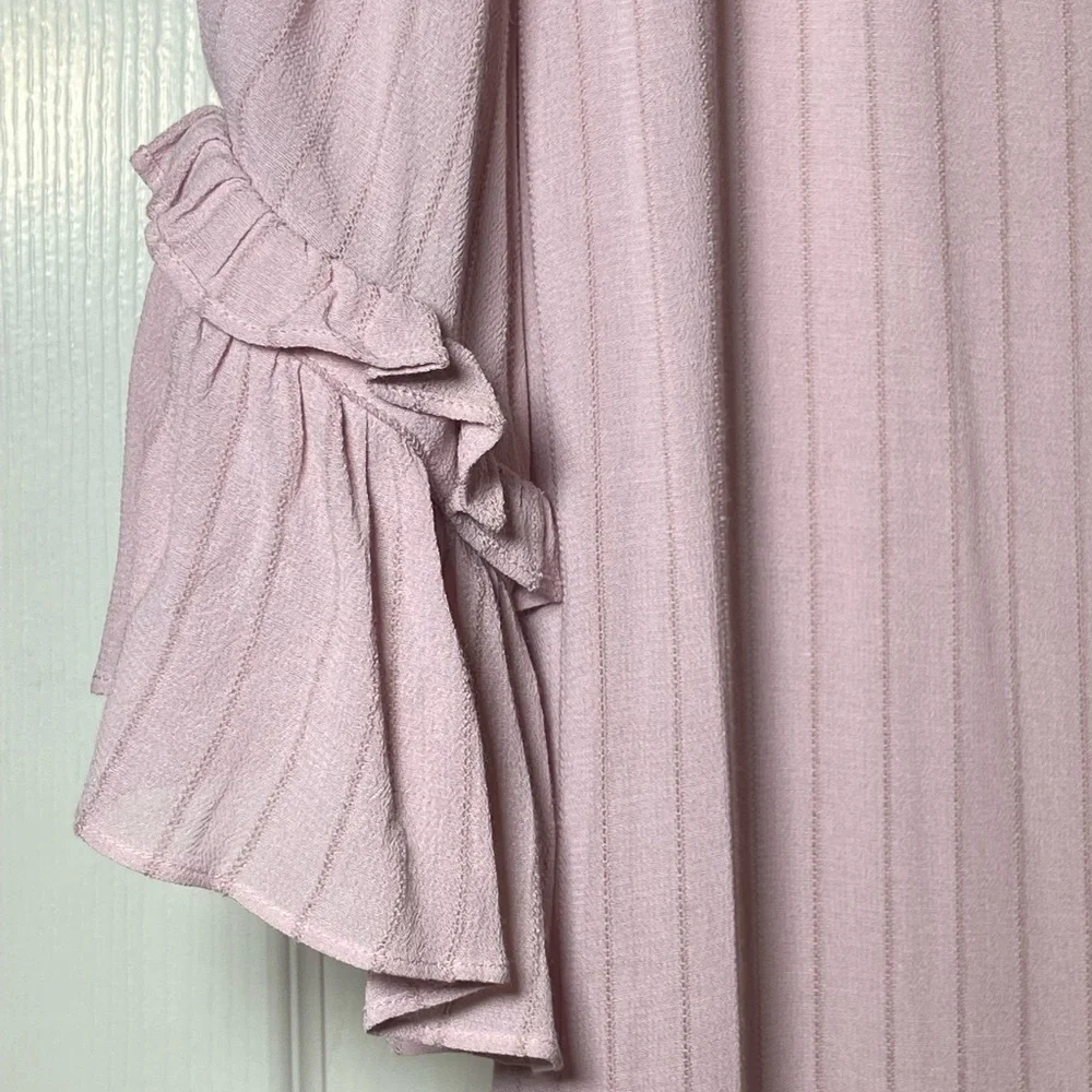 & Other Stories Stockholm Atelier Blush Colored Maxi Shirt Dress 10